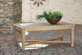 Warmstead Furniture - Ashley Furniture - Carter Hall Outdoor - Sofa with Cushion / Beige - P601-838